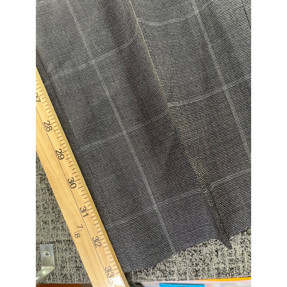 Banana Republic Mens 32x34 Slim Fit Grey Windowpane Plaid Dress Pants Trousers - Picture 8 of 8